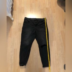 American Eagle Next Level Stretch Black Ripped Jeans